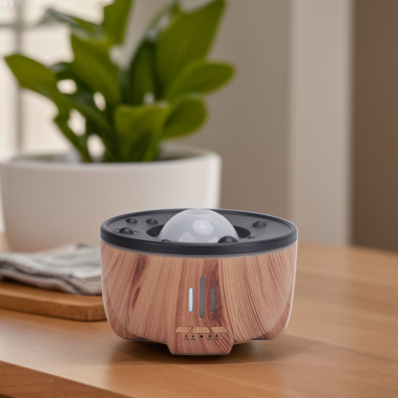 Aromatherapy Humidifier 300ml Timer Wood Grain Essential Oil Diffuser Cool