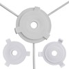 Fenteer 10 Pieces Lamp Shade Reducer Rings,Lampshade Rings Converter,Lamp Accessories,Light