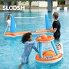 JOYIN Inflatable Pool Float Set Volleyball Net & Basketball Hoops,