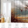 Abaysto Hunting Flying Wild Ducks Shower Curtain,Bath Curtains Bathroom Decor