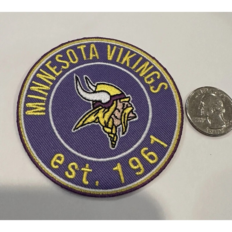 Unbranded Minnesota Vikings vintage Style embroidered iron on Patch 3”x