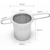 Tea Infuser,Stainless Steel Tea Steeper Fine Mesh Filters, Large Capacity