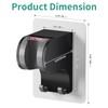 HEROBAI Hand Held Shower Head Holder Wall Mount, Shower Hose