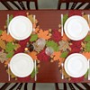 Simhomsen Embroidered Fall Autumn Thanksgiving Multi-Color Leaves Table Runner (14