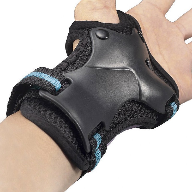 SENLINRUI Adults Knee Elbow Wrist Braces Pads Set Reflective Collision