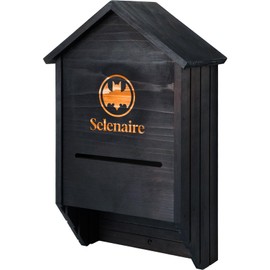 SELENAIRE Large Outdoor Bat House Kit | Outdoor Bat Shelter | Bat Box | Bat House Installation Kit | All-New Triple-Chamber Design | Handcrafted & Premium Weather-Resistant Wood Construction