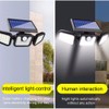 High Brightness Home Solar-Powered Wall Lamp 74LED Angle Adjustable Light