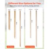 VEVOR Wooden Garden Stakes, 25 Pcs 36 x 0.5 x1.5