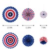 Happium Set of 6 Mixed Hanging Paper Fans