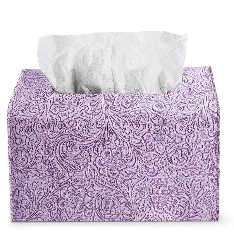 QIELIZI Hand Towels Box Cover,PU Leather Tissue Box Cover Holder