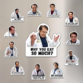 12 Pack Dr Now Magnets Fridge, Dr. Nowzaradan Fridge Magnet - 3" * 3" Strong Magnets, Black Text, Motivational Diet Helper - Dr nowzaradan Diet Plan Book, Dr Now 1200 Calorie Diet Plan Decor - Colour: 12 Pack