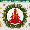 Atuoxing Christmas Tree Cutlery Holder, Pack of 12 Christmas Cutlery