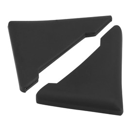 X AUTOHAUX 2pcs PVC Universal Car Door Corner Edge Guards Bumper Protector Cover Black