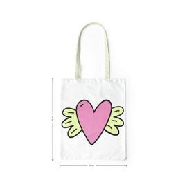 Le Jardin du Lin Bedruckte Einkaufstasche, Tasche, Faltbar, Stofftasche mit Zwei Langen Henkeln, Größe: 34x40 Cm