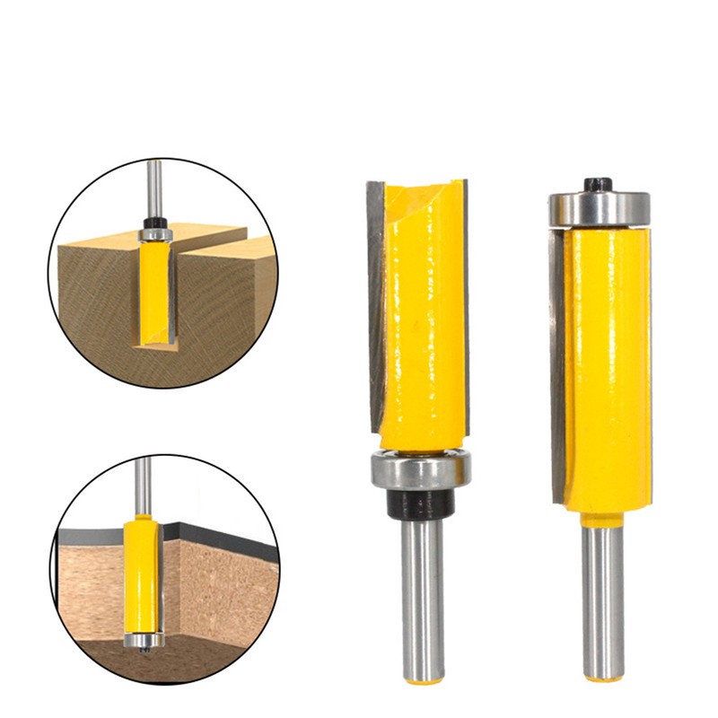 Router Bit Set 8mm Shank Woodworking Router Bits Straight Flush