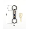 NONINA Engine Design Key Chain Set, Braun
