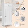 Furniga Bathroom Storage Cabinet, Large, White