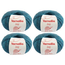 Joy Yarn Lace Weight 4-Pack - 100% Baby Alpaca | Ultra-Soft Yarn Spun for Knitting & Crocheting Beautiful Stitch Definition for Sweaters, Blankets & Accessories