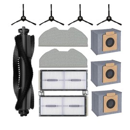 Accessories for Eufy X8 Pro Series: Replacement Parts Eufy X8 Pro SES Self-Empty Station Robot Vacuum, Accessories kit for Main Brush Mop Pads Hepa Filters Side Brush Dust Bags Spare Attachments