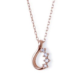 The Kiss K-N2205PG Pink Gold Necklace, Diamond