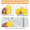 6 Pieces Painting Sponge, Synthetic Art Sponge, Round Sponge Set,