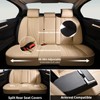 FLORICH Universal Seat Covers, 5 Seats Leather Seat Covers for