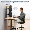 Heavy Duty Dual Monitor-Arm for 17-49'' - Double Vertically Stacked