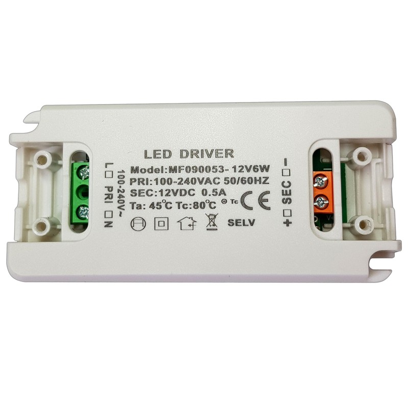 LED Transformer 12 V DC 6 Watt Power Supply Transformer