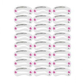 Eyebrow Guide & Drawing Helper: 24 Eyebrow Shape Stencils Eyebrow Drawing Tool 2ea