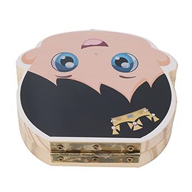 Caja de recuerdo de dientes de leche, almacenamiento dental Caja de dientes de leche resistente a la corrosión de madera Agujeros individuales para la infancia(Niños)