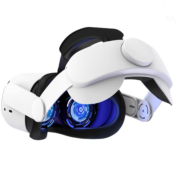 Adjustable VR Headband Compatible with Meta/Oculus Quest3, Enhanced Comfort and Gaming Immersion, Reduces Head Pressure in VR (414W)