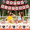 3 Pcs BBQ Tablecloths, Disposable Decorative Tablecloths, Burger Party Tablecloths