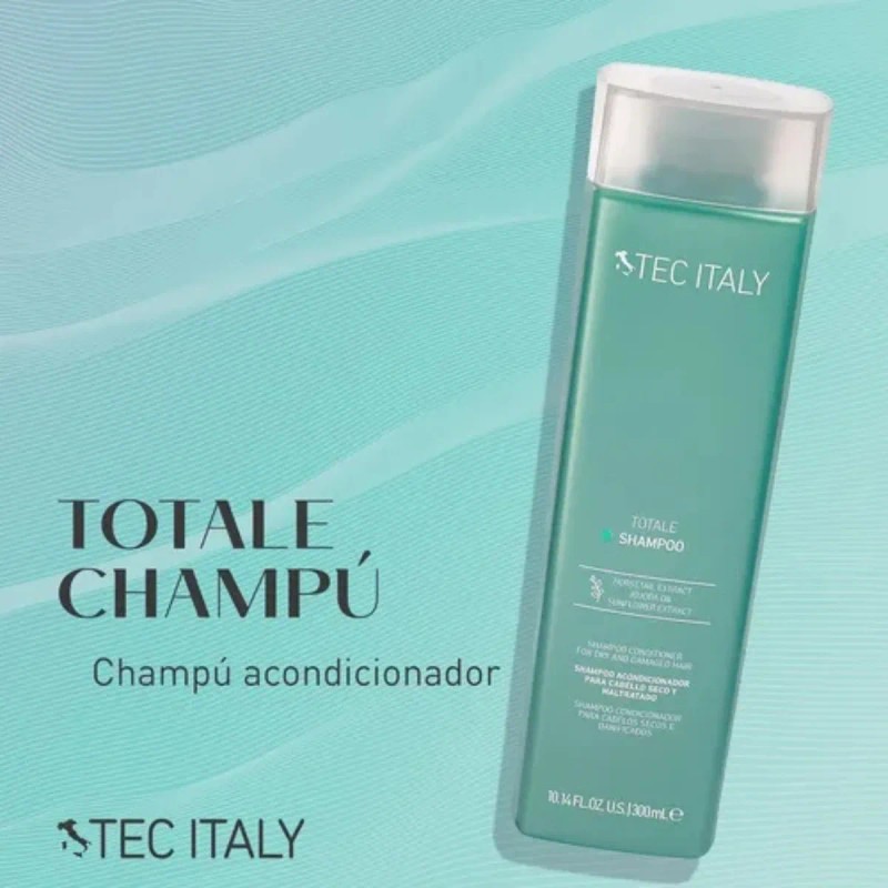 Shampoo Acondicionador Totale Tec Italy Cabello Seco Y Dañado 300ml