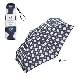 [2024] Wpc. Ultra Small Folding Umbrella, Baby Umbrella, Camellia, Navy, Rain Umbrella, Ribs, 19.7 inches (50 cm), 5.6 oz (160 g), Lightweight, Women's, Compact, Slim, Small, Mini, Lightweight,