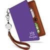 Pretimo Men's Crown, Bi-Fold with Reel, King Crown Purple