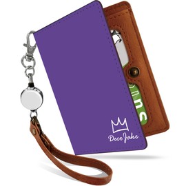 Pretimo Men's Crown, Bi-Fold with Reel, King Crown Purple