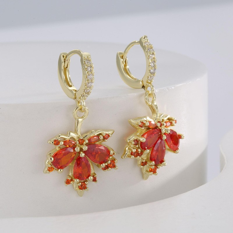 Thanksgiving Fall Earrings Accessories for Women Maple Leaf Fall Earrings
