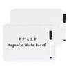 2Pcs Magnetic Dry Erase Board, 5.8"x8.3" Small Dry Erase White