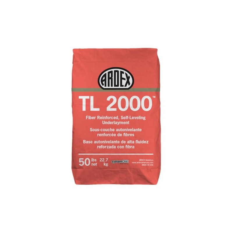 ARDEX TL 2000 Fiber Reinforced Self-Leveling Floor Underlayment, Cement-Based Polymer-Modified