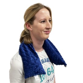Weighted Sensory Neck Wrap to Calm, Provide proprioceptive Input, Reduce Anxiety and Help relive Stress. Helps Those with Autism, PTSD, Anxiety and Aspergers - Blue