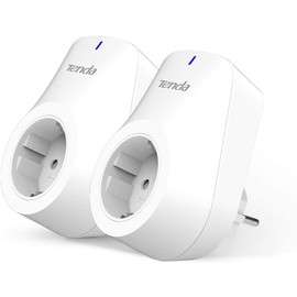 Tenda Smart WLAN Steckdose SP3, 10A Ferngesteuerte Stecker kompatibel mit Alexa& Google Home, App- & Sprachsteuerung, Smart Plug mit Zeitschaltuhr/Timer, Kein Hub notwendig, 2er Pack