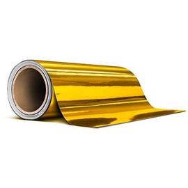 VViViD Gloss Gold Chrome Air-Release Vinyl Adhesive Tape Roll (12 Inch x 20ft)
