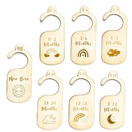 7 Pcs Baby Wardrobe Dividers, Cartoon Baby Clothes Dividers, Baby Clothes Dividers, Babies Closet Dividers for Newborn Boys Girls
