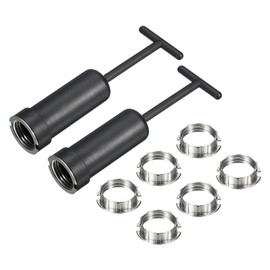 MECCANIXITY G9 Light Socket Rings Metal Lamp Shade Holder Ring Replacement M20 with Removal Tool 2 Set, Small Size