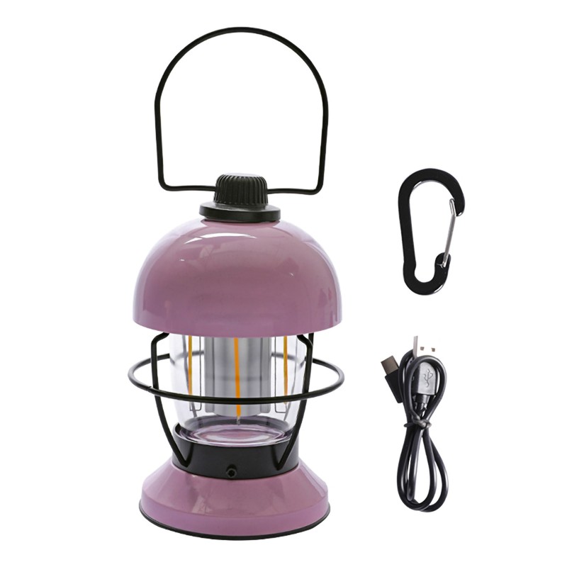 2000mAh LED Camping Lantern Retro Rechargeable Camping Lights Portable Tent