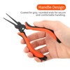 4inLoveMe Thin Flat Needle Nose Pliers 5.5 inches Flat Nose