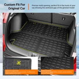 powoq Cargo Liner Compatible with 2023-2026 Honda HRV Car Trunk Mat TPE Cargo Mat Replacement for 2023-2026 Honda HRV Accessories