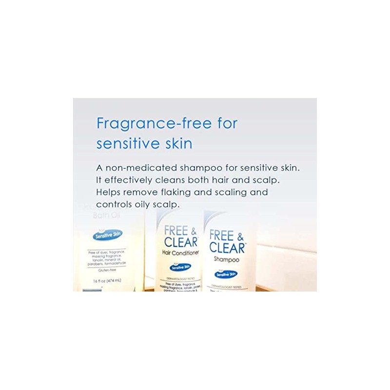 Free & Clear Shampoo, 12 oz (Pack of 3)