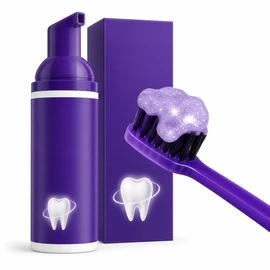 DIPSEVEN Purple Teeth Cleaning Powder - Color-Correcting Whitening Powder