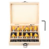 Router Bits Set 1/2 Inch Shank - BAIDETS 12 Pieces